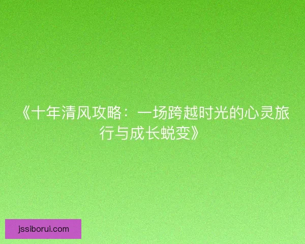 《十年清风攻略：一场跨越时光的心灵旅行与成长蜕变》